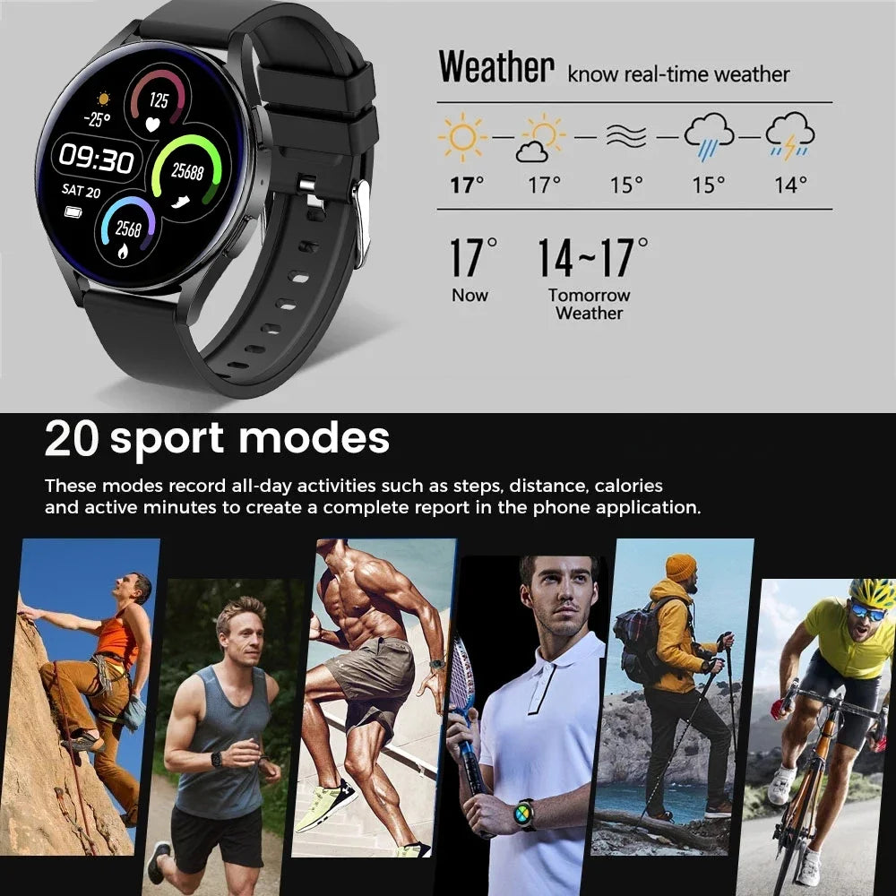 Blood Pressure  Bluetooth Call Sports Smart Watch