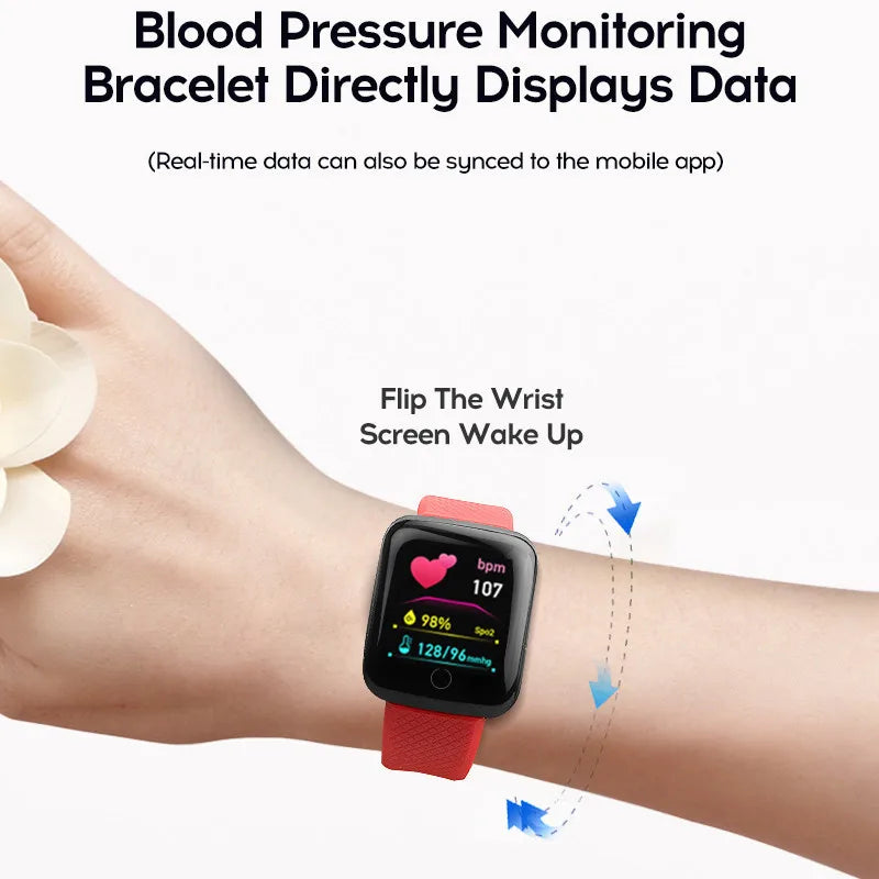 Blood Pressure Heart Rate Fitness Tracker
